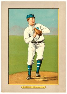Bill Bergen, Brooklyn Dodgers, baseball card portrait LCCN2007685602