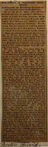 Billerica and Bedford Railroad. Boston Herald (1877). Newspaper clipping collected by George E. Mansfield
