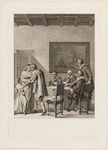 Binnenzaal met vijf rechters, objectnr A 16608