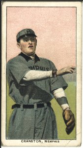 Bill Cranston, Memphis Team, baseball card portrait LCCN2008676884