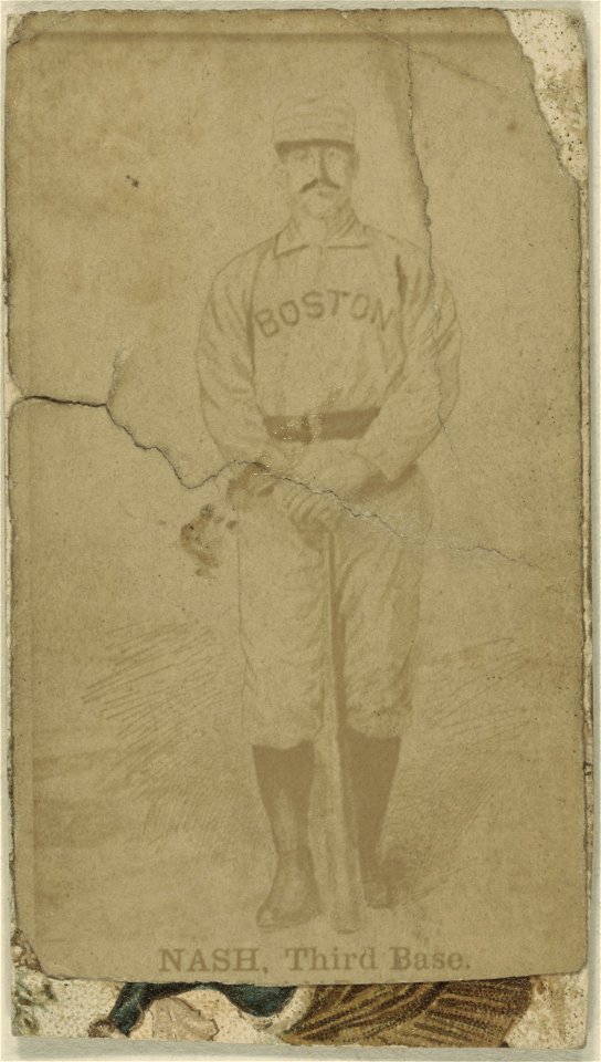 Billy Nash, Boston Beaneaters, baseball card portrait LCCN2007683702