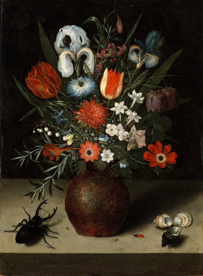 Peter Binoit - Blumen in einer Vase (1613)