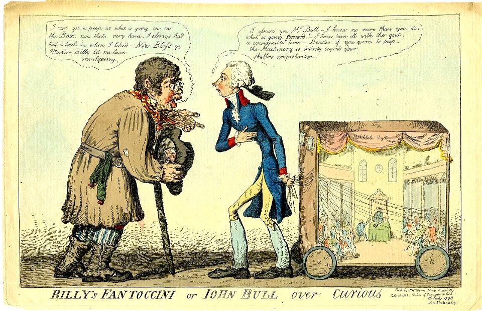 Billy's Fantoccini or John Bull over curious. (BM 1868,0808.6760)