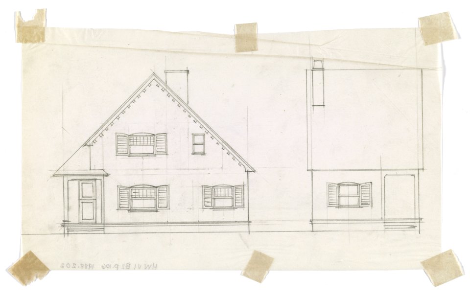 Biltmore, estate for George Washington Vanderbilt II, Asheville, North Carolina. Poultry yard cottage. Elevations LCCN2016650326