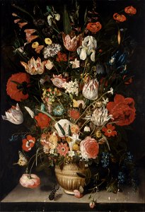 Peter Binoit - Still-life of flowers