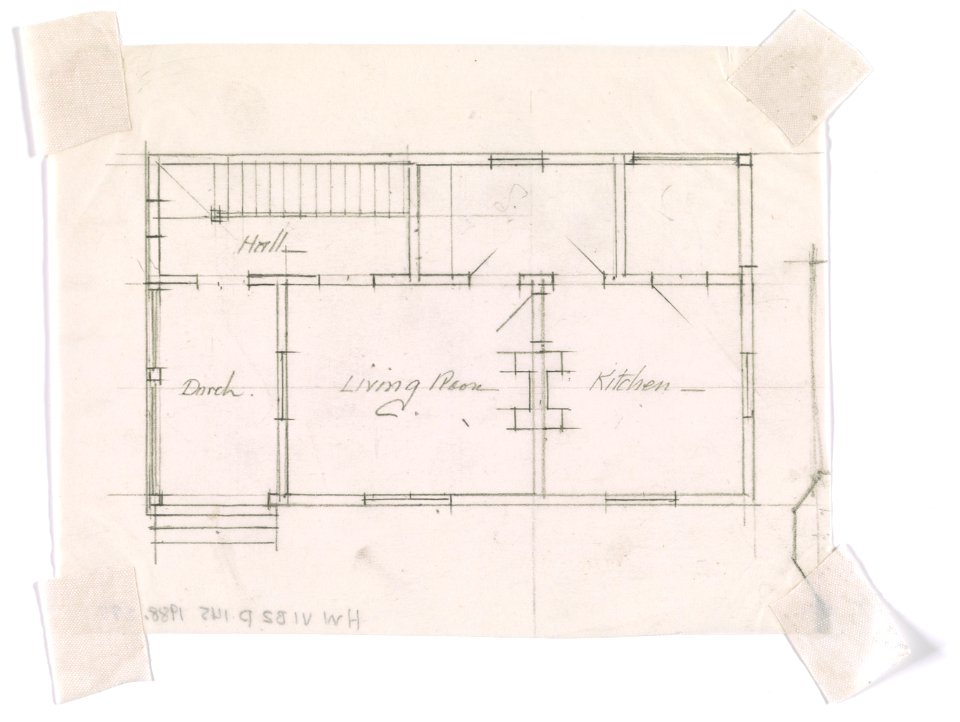Biltmore, estate for George Washington Vanderbilt II, Asheville, North Carolina. Swine herder's cottage. Plan LCCN2016650332