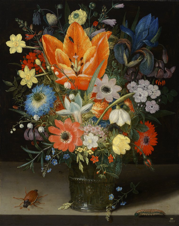 Peter Binoit - Stillleben mit Schwertlilie (1623)