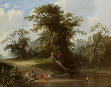 George Caleb Bingham - Landscape, rural scene