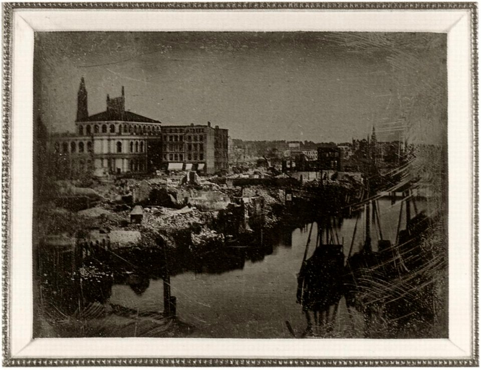 Biow, Hermann - Blick auf die neue Börse nach dem Brand von 1842 (Zeno Fotografie)