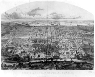 Bird's eye view of Philadelphia LCCN2003679940