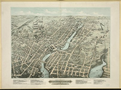 Bird's eye view of Pawtucket, & Central Falls, R.I LCCN2004669575