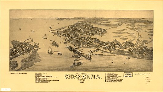 Bird's eye view of Cedar-Key, Fla., Levy Co. LOC 77690244