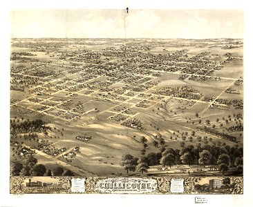 Bird's eye view of the city of Chillicothe, Livingston Co., Missouri 1869. LOC 73693472