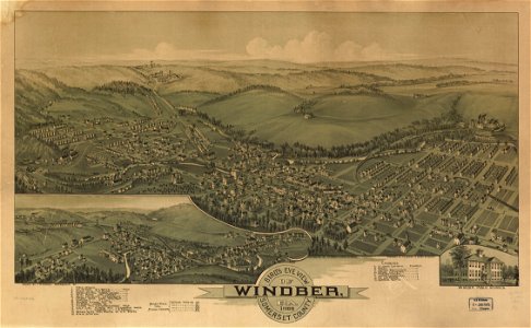 Bird's eye view of Windber, Pa. Somerset County 1900. LOC 73693146