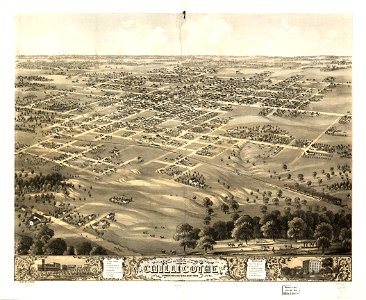 Bird's eye view of the city of Chillicothe, Livingston Co., Missouri 1869. LOC 73693472