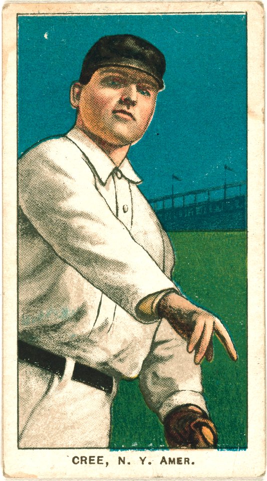 Birdie Cree, New York Highlanders, baseball card portrait LCCN2008676811