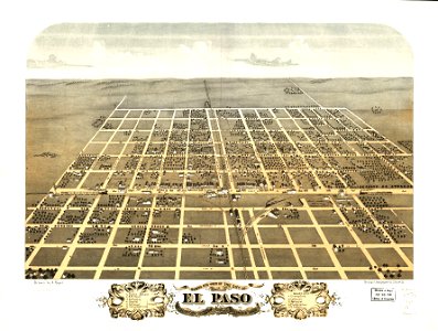 Bird's eye view of the city of El Paso, Woodford County, Illinois 1869. LOC 73693355