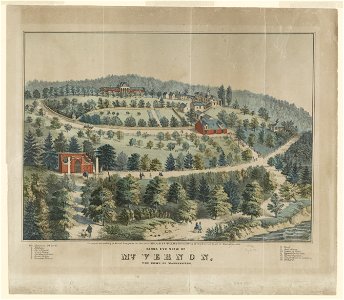 Birds eye view of Mt. Vernon, the home of Washington LCCN2017646679