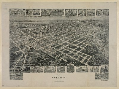 Birds eye view of Rocky Mount, North Carolina 1907 LCCN2004666876