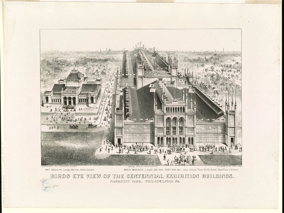 Birds eye view of the Centennial Exhibition buildings- Fairmount park Philadelphia LCCN90711914