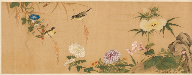 Birds and flowers. Handscroll (CBL C 1185)