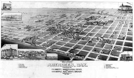 Birds Eye view of Aberdeen, Dak LCCN2003681002