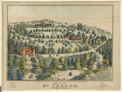 Birds eye view of Mt. Vernon, the home of Washington LCCN2012648800
