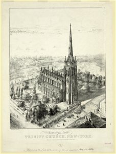 Birds-eye view of Trinity Church, New York LCCN2003681803