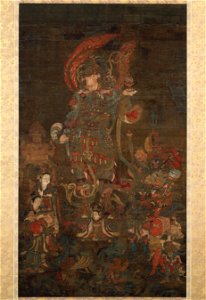 Bishamonten, the Guardian of the North, with his Retinue - Google Art Project