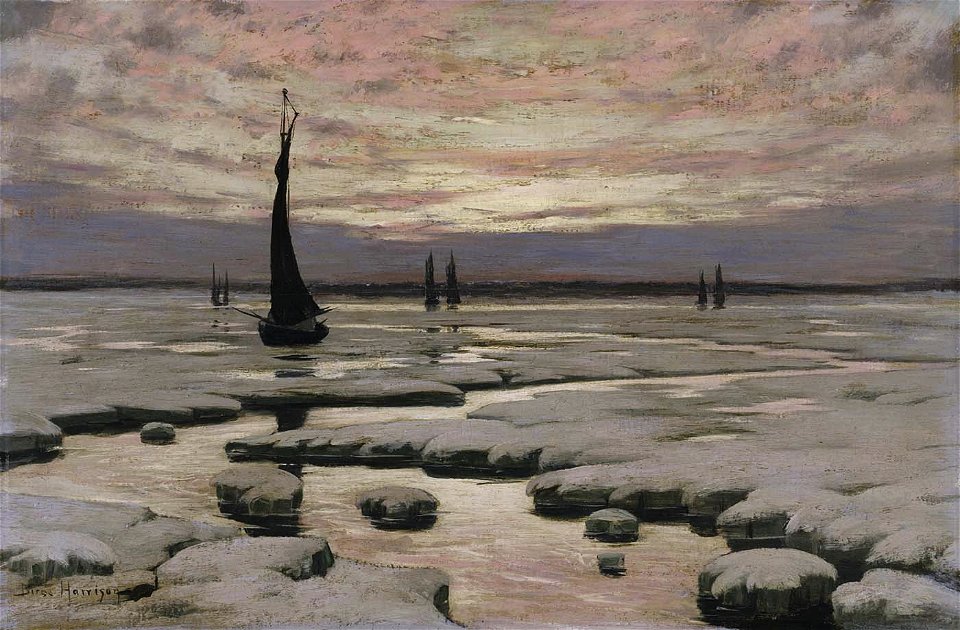 Birge Harrison - Winter Sunset - 1984.23 - Smithsonian American Art Museum