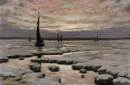 Birge Harrison - Winter Sunset - 1984.23 - Smithsonian American Art Museum