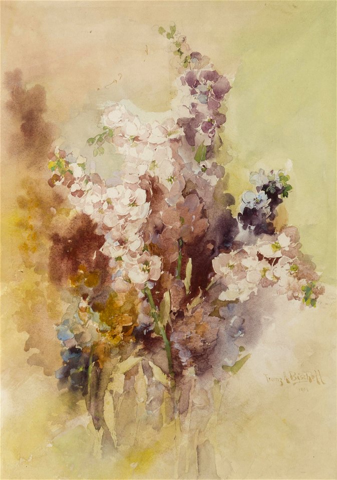 Stock by Franz A. Bischoff, 1906, watercolor 