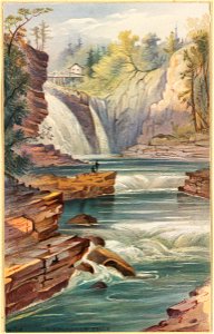 Birmingham Falls, Ausable Chasm 2 (Boston Public Library)