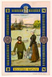 Biscuiterie nantaise - Pêcheur et femme de Trentemoult