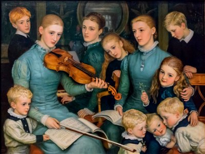 Birmingham Museum and Art Gallery - A Christmas Carol at Bracken Dene - Arthur Hughes