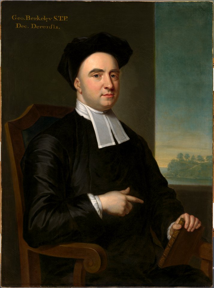 Bishop George Berkeley by John Smibert, perhaps 1727, oil on canvas, from the National Portrait Gallery - NPG-8900050A 2