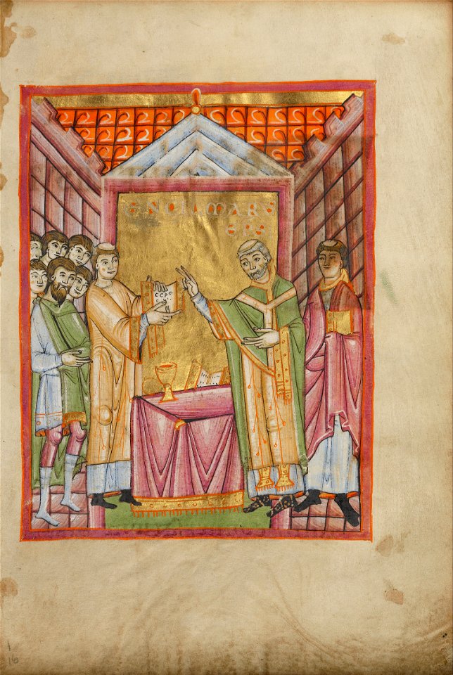 Bishop Engilmar Celebrating Mass - Google Art Project