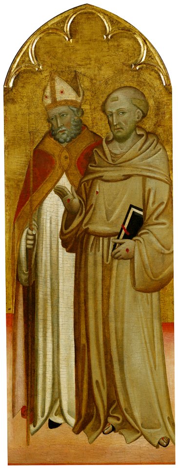 Bishop Saint and Saint Francis of Assisi by Francesco di Andrea Anguilla