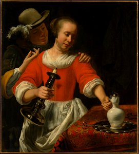 A Young Woman and a Cavalier MET DP146467