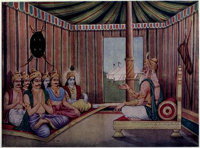 Bisma telling the secrete of his death