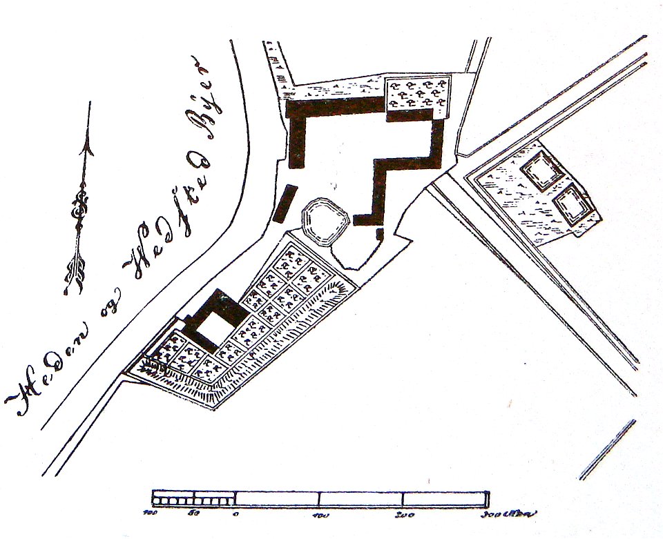 Birkelse - beliggenhedsplan 1800