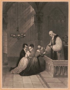 Bishop White administering the sacrament LCCN2016649764