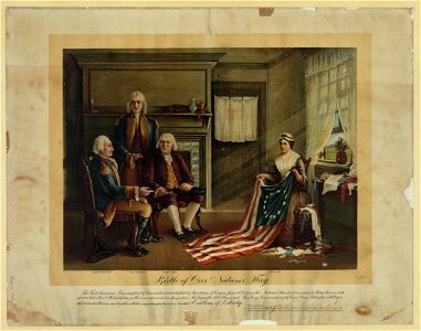 Birth of our nation's flag - C.H. Weisgerber. LCCN2004669130