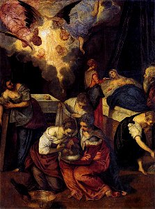 Jacopo Tintoretto - Birth of St John the Baptist - WGA22473