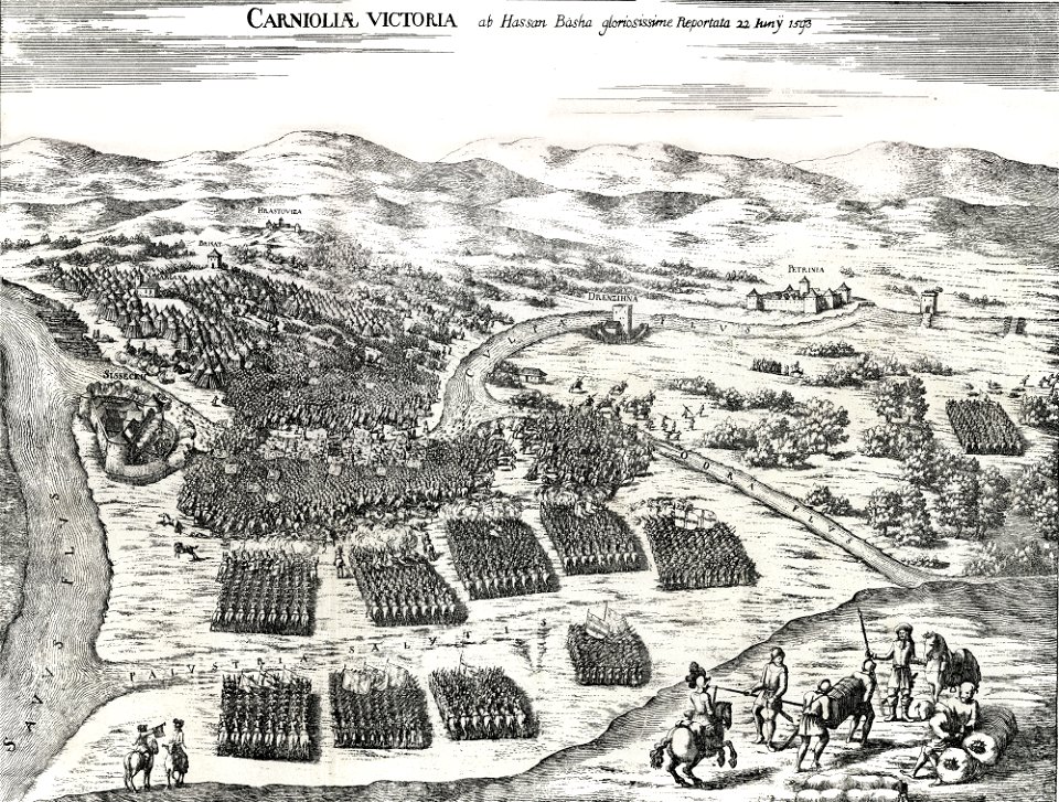 Bitka pri Sisku 1593-Valvasor