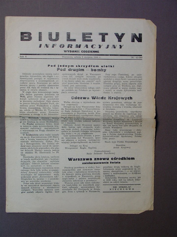 Biuletyn Informacyjny nr 249 s. 1