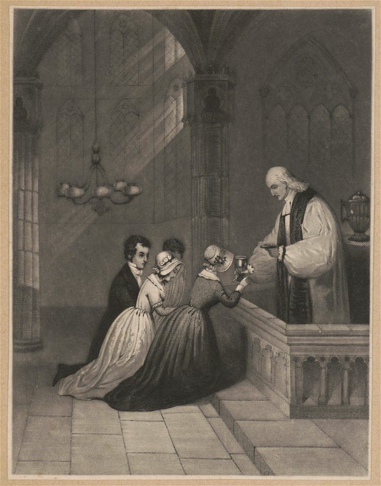 Bishop White administering the sacrament LCCN2016649764