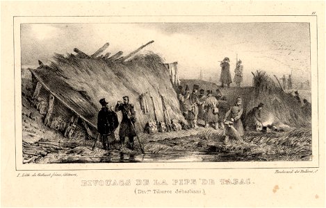 Bivouacs de la pipe de tabac (Div.on Tiburce Sébastiani,) (BM 1865,0520.529)