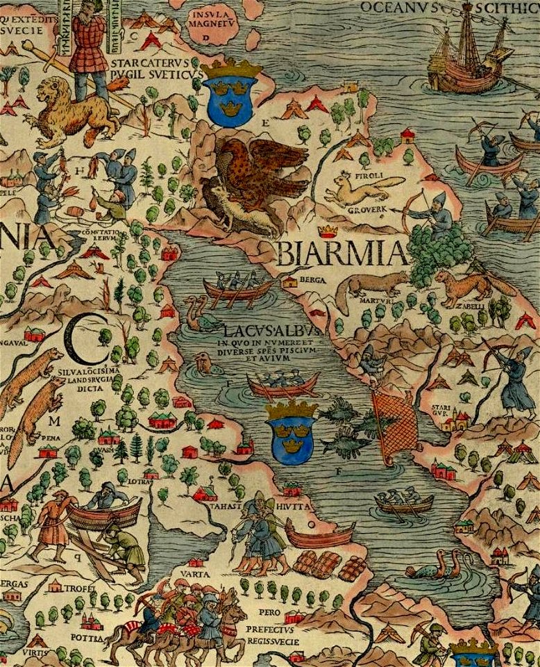 Bjarmaland,Carta Marina