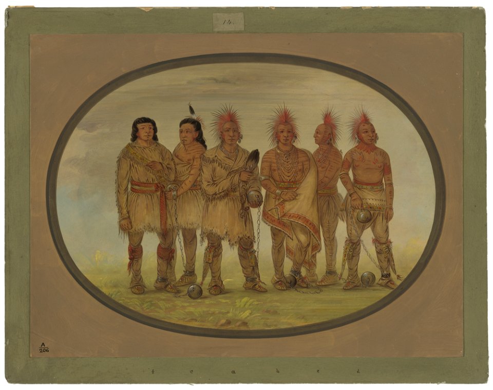 Black Hawk and Five Other Saukie Prisoners C16989